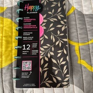 Happy Planner Classic Horizontal Layout - Black and Cream